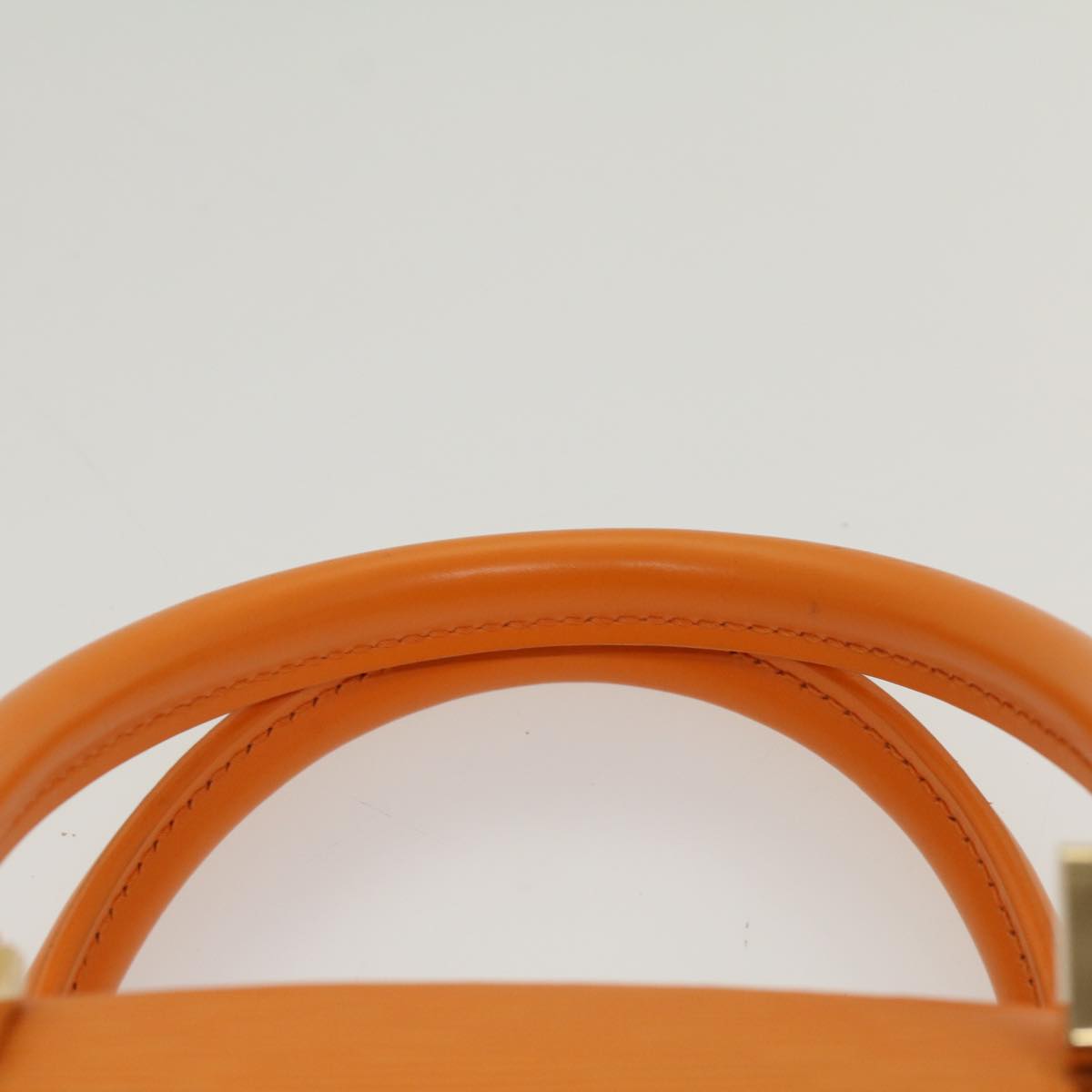 LOUIS VUITTON Epi jasmine Hand Bag 2way Orange Mandarin M5208H LV Auth 53312