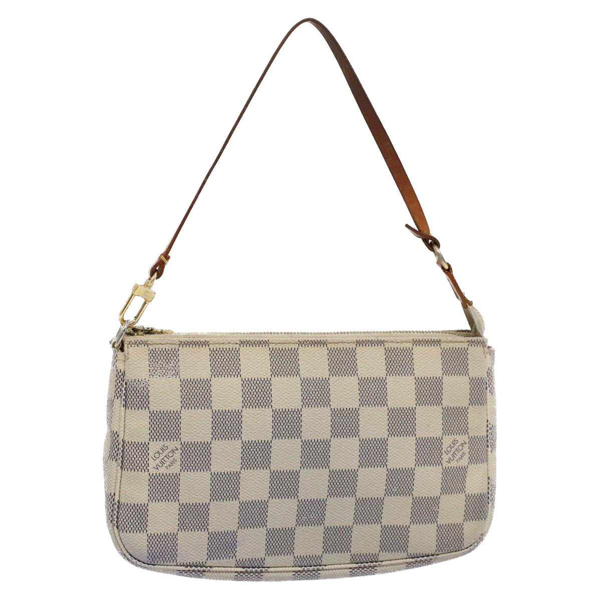 LOUIS VUITTON Damier Azur Pochette Accessoires Pouch N51986 LV Auth 53314