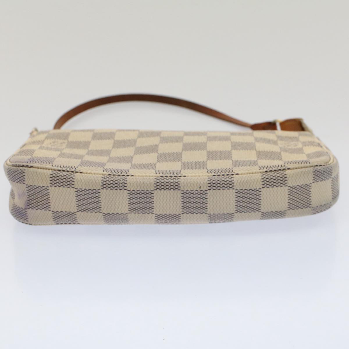 LOUIS VUITTON Damier Azur Pochette Accessoires Pouch N51986 LV Auth 53314