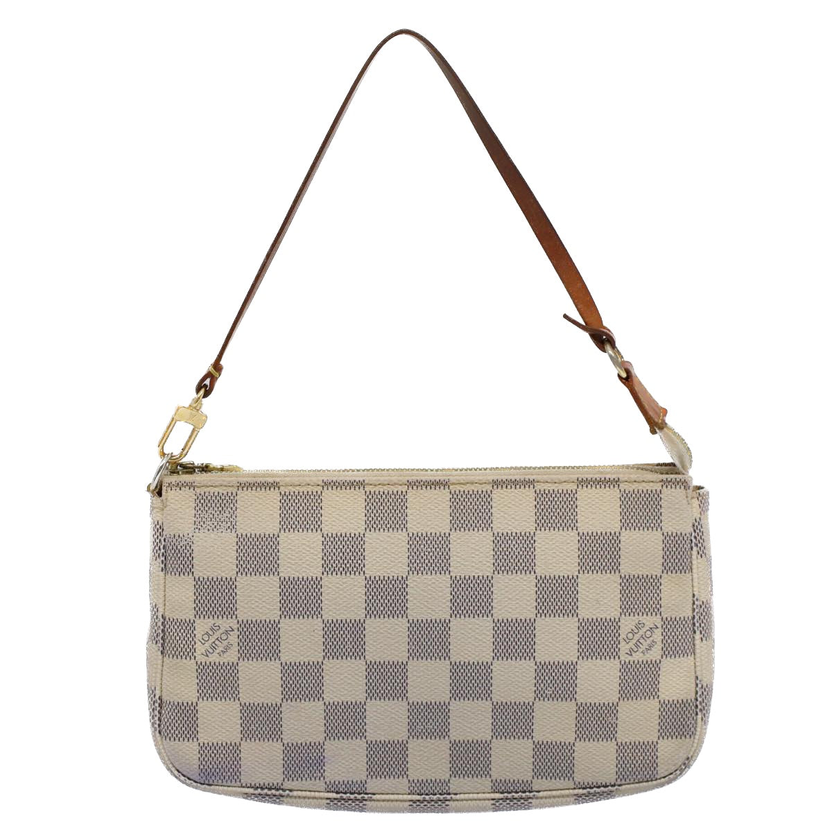 LOUIS VUITTON Damier Azur Pochette Accessoires Pouch N51986 LV Auth 53314