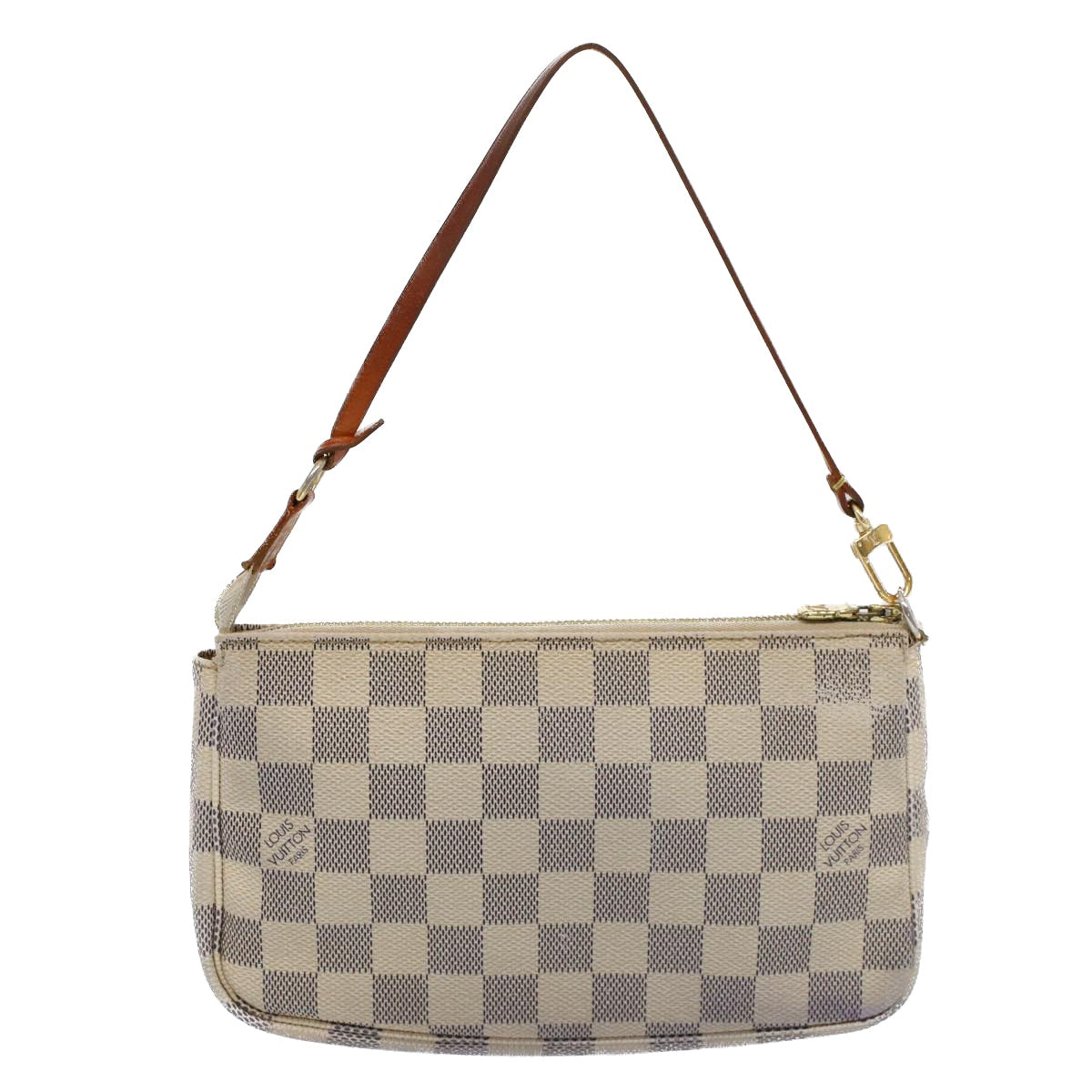 LOUIS VUITTON Damier Azur Pochette Accessoires Pouch N51986 LV Auth 53314