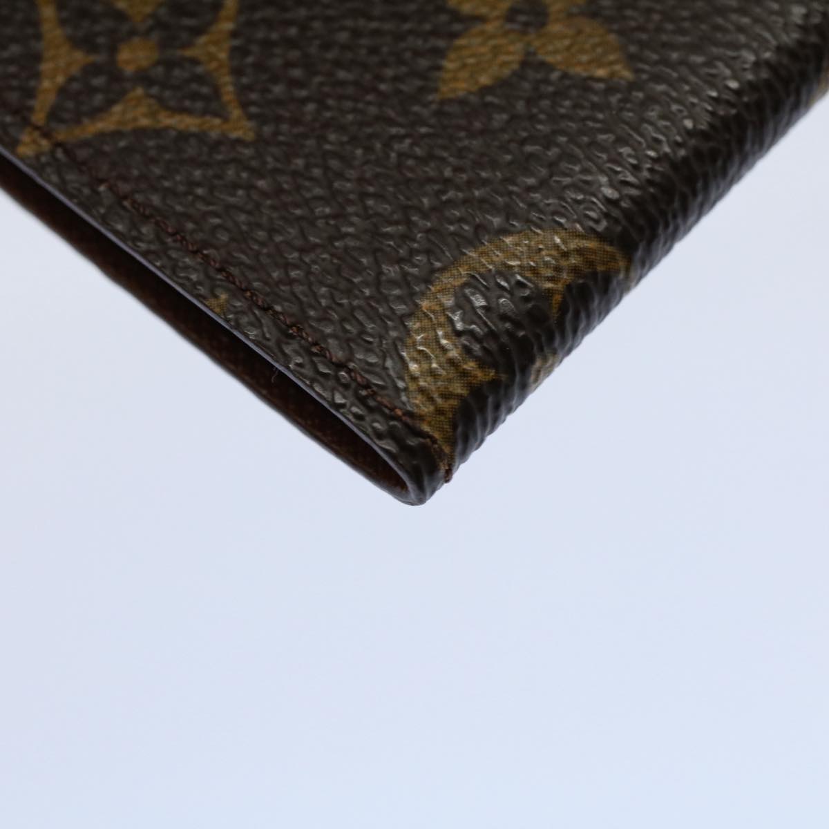 LOUIS VUITTON Monogram Porte Cartes Credit Pression Card Case M60937 Auth 53352