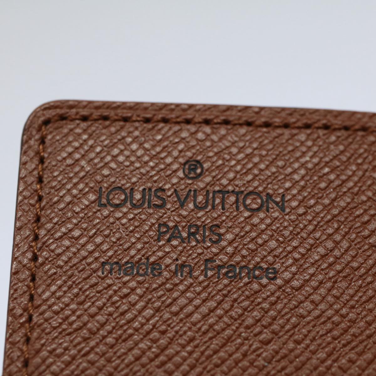 LOUIS VUITTON Monogram Porte Cartes Credit Pression Card Case M60937 Auth 53352