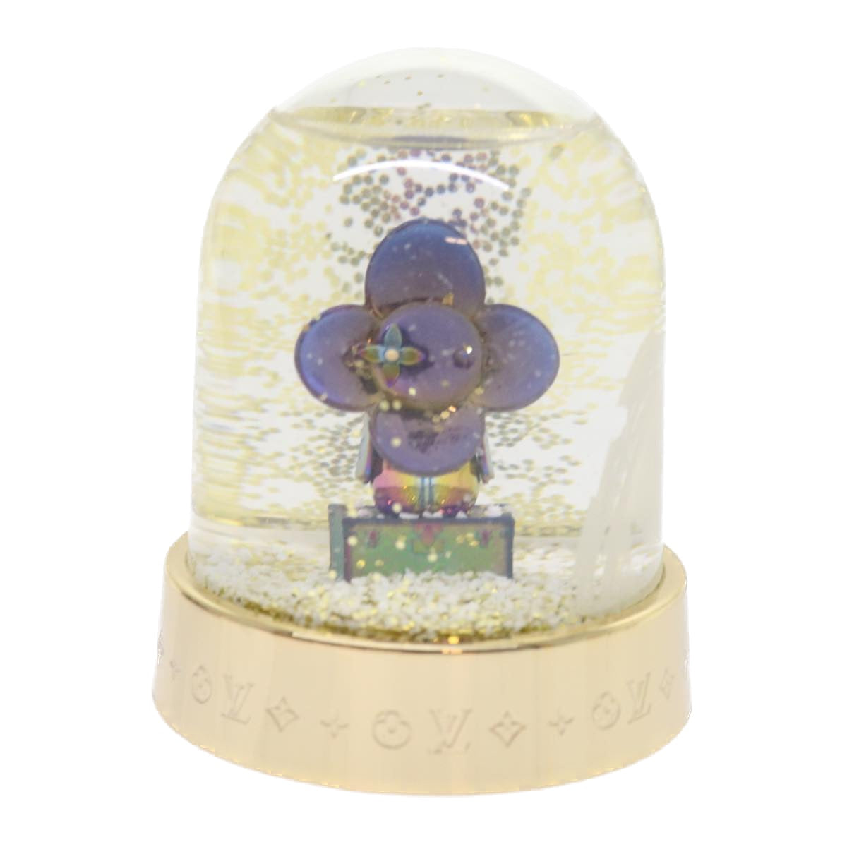 LOUIS VUITTON Vivienne Snow Globe VIP Limited Clear Gold R97453 LV Auth 53406A