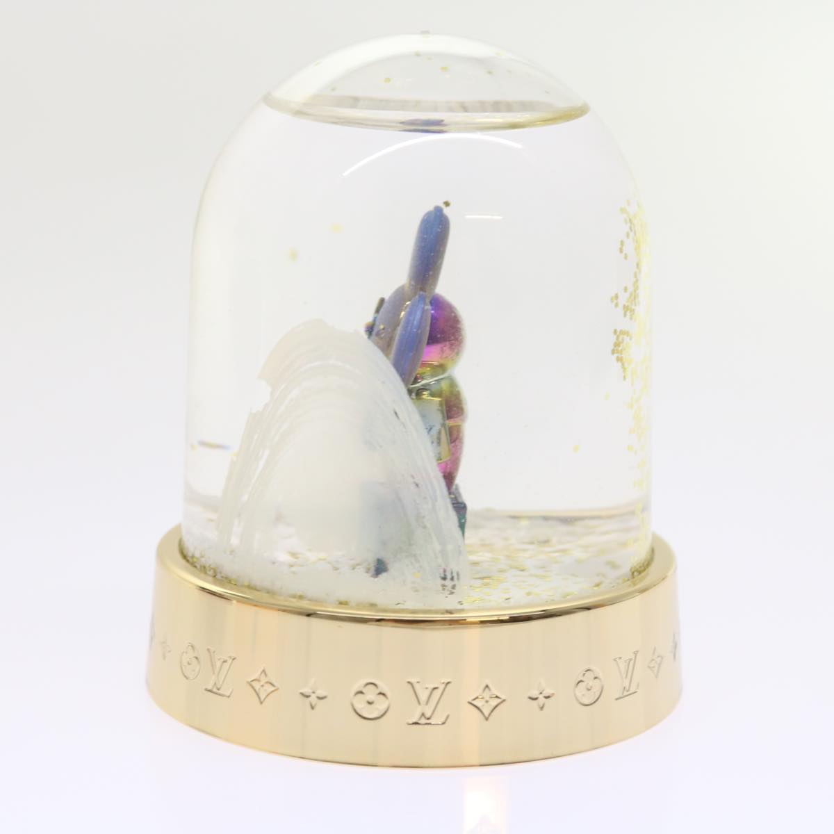 LOUIS VUITTON Vivienne Snow Globe VIP Limited Clear Gold R97453 LV Auth 53406A