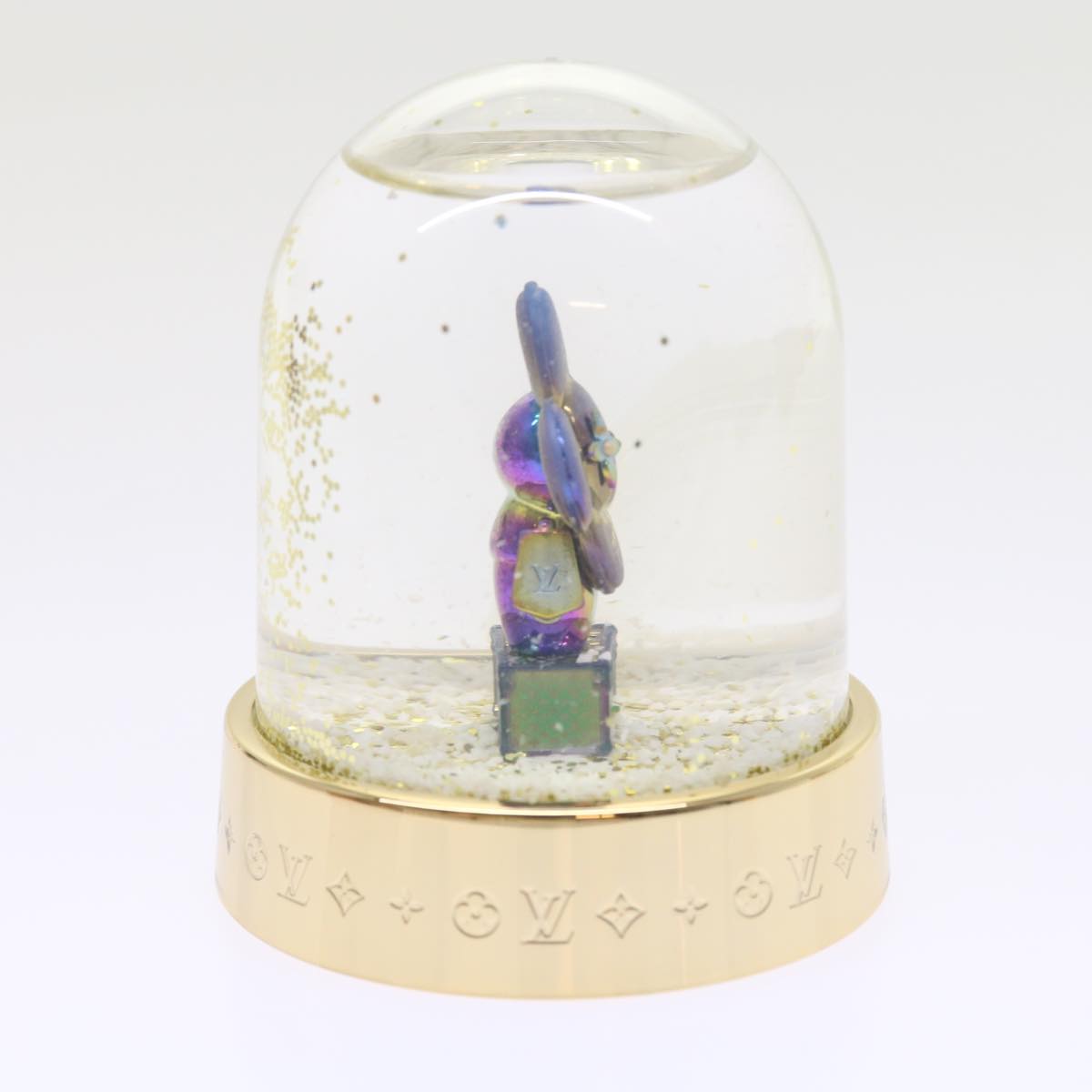 LOUIS VUITTON Vivienne Snow Globe VIP Limited Clear Gold R97453 LV Auth 53406A