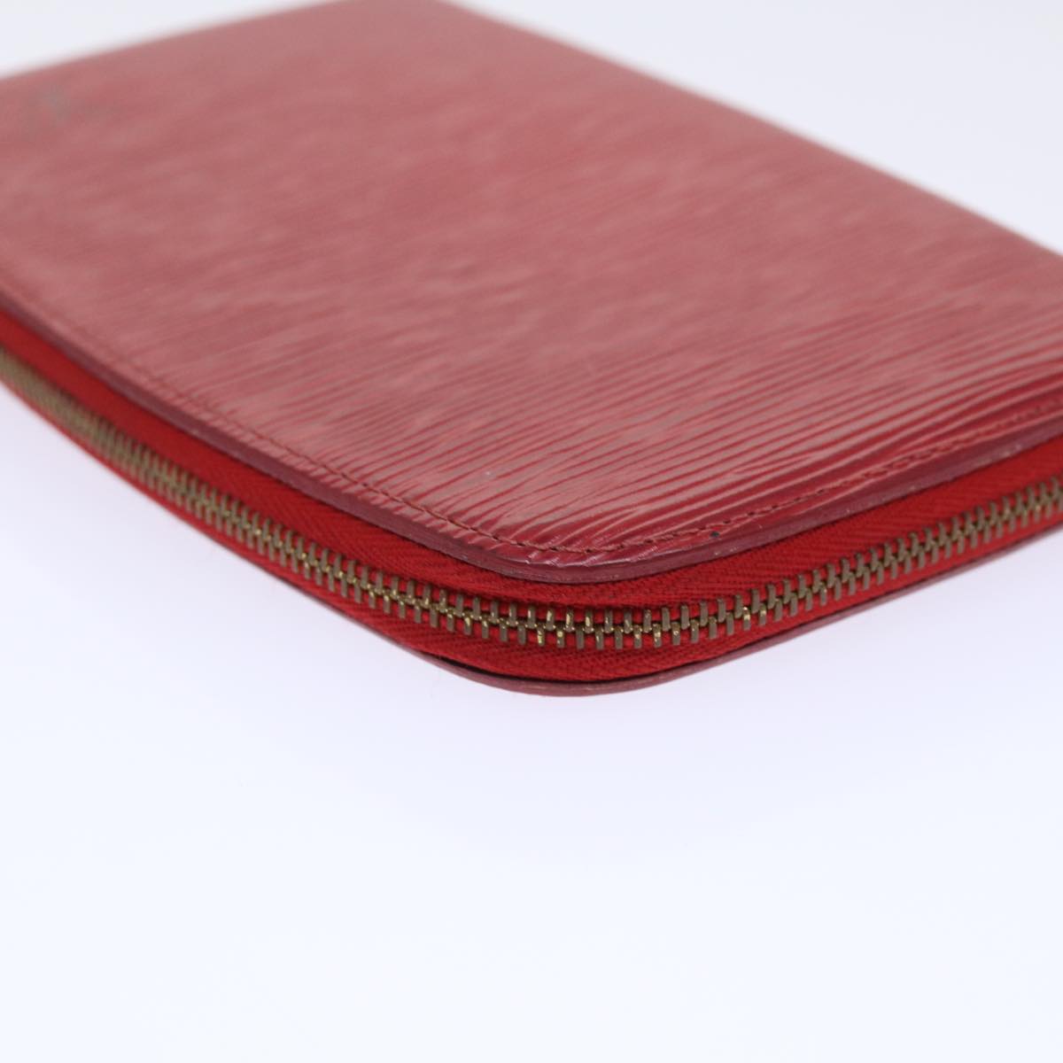 LOUIS VUITTON Epi Agenda Geode Wallet Red M63877 LV Auth 53419