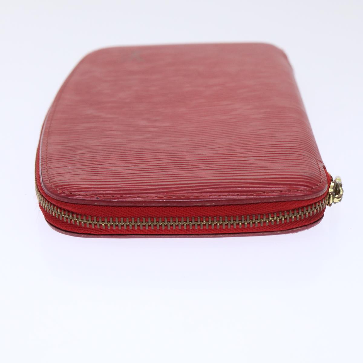 LOUIS VUITTON Epi Agenda Geode Wallet Red M63877 LV Auth 53419