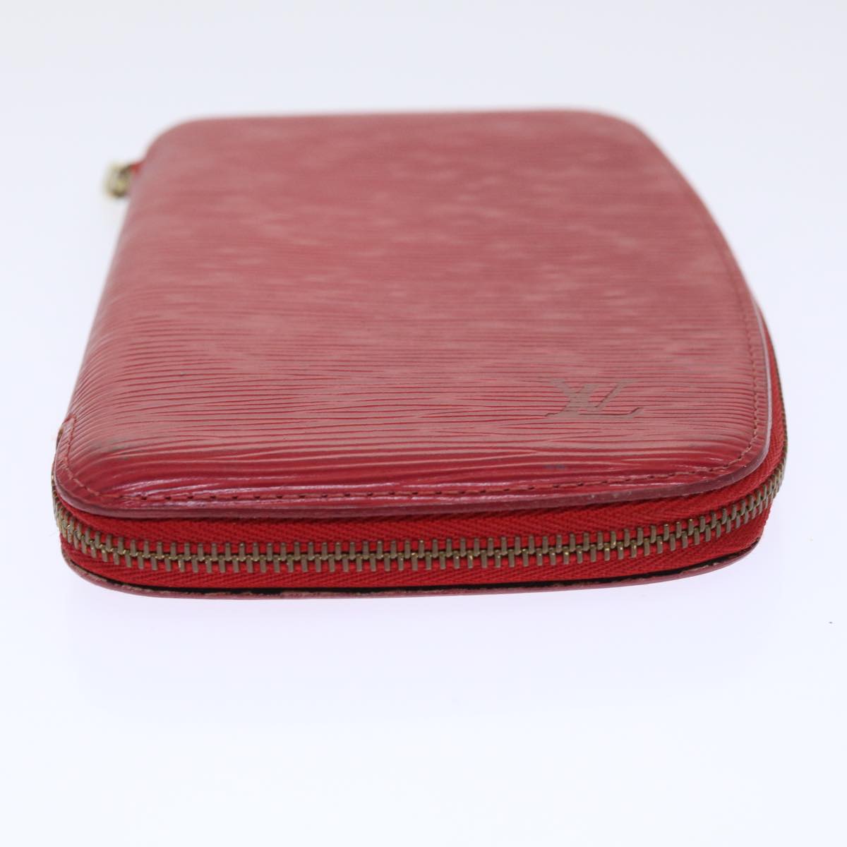 LOUIS VUITTON Epi Agenda Geode Wallet Red M63877 LV Auth 53419