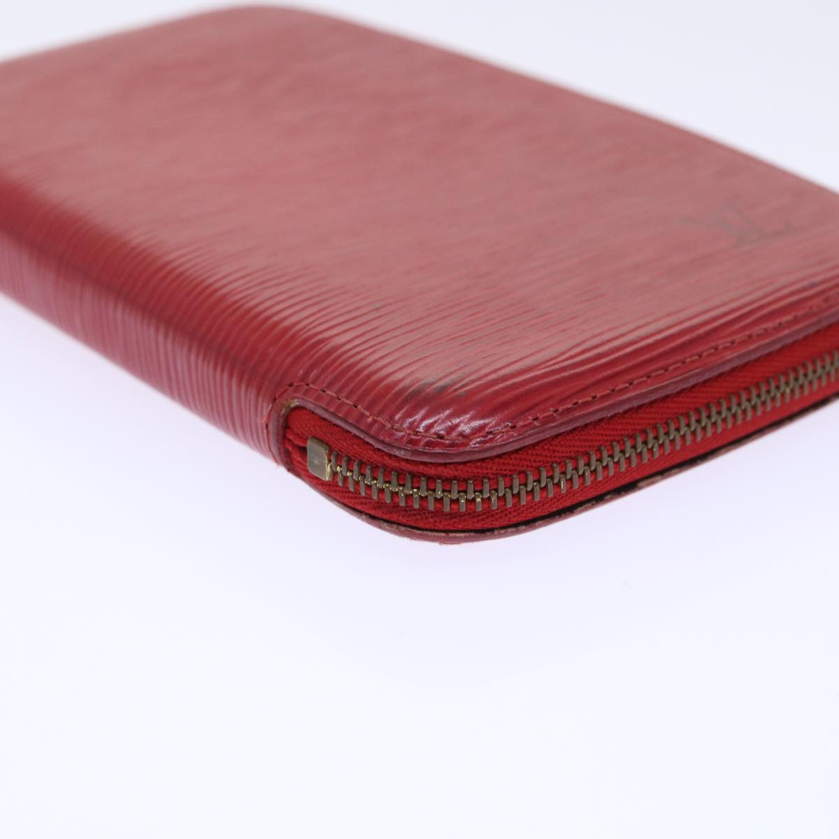 LOUIS VUITTON Epi Agenda Geode Wallet Red M63877 LV Auth 53419