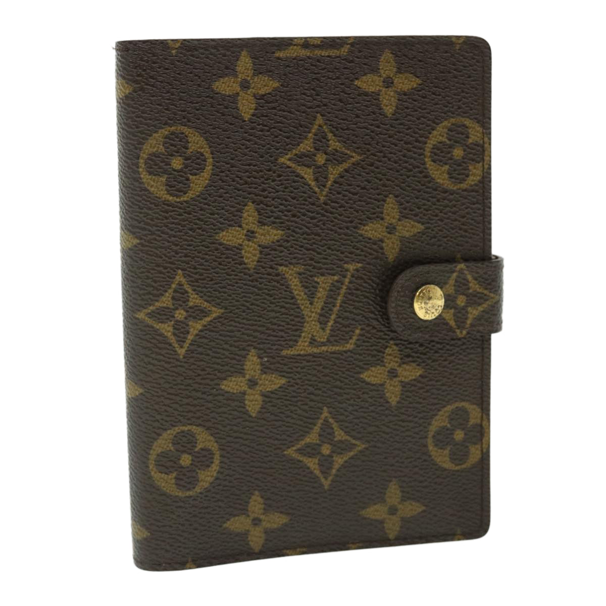 LOUIS VUITTON Monogram Agenda PM Day Planner Cover R20005 LV Auth 53421