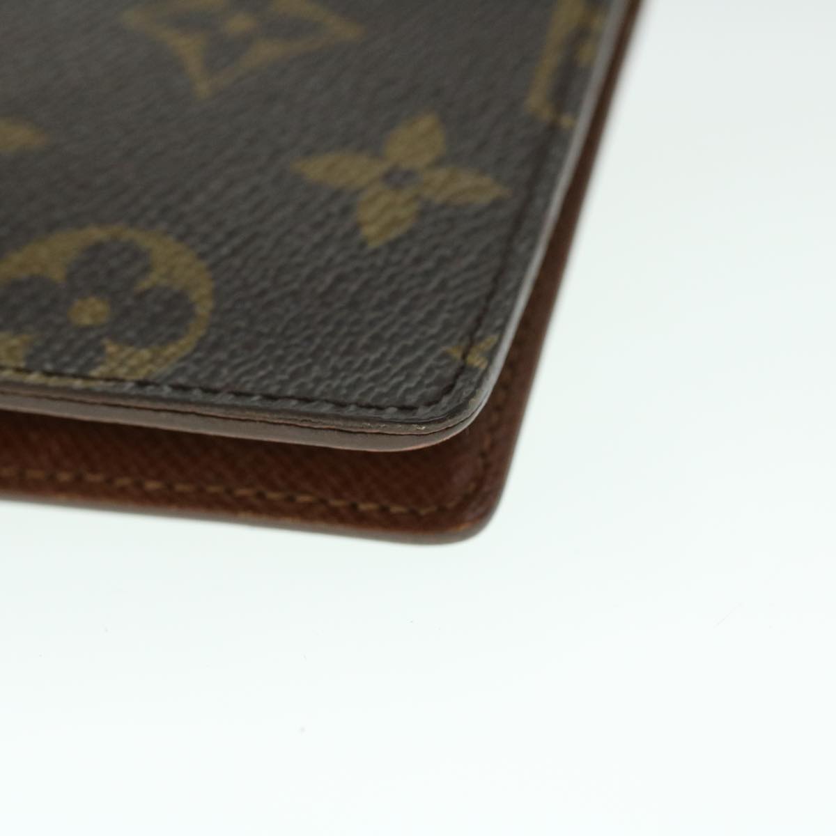 LOUIS VUITTON Monogram Agenda PM Day Planner Cover R20005 LV Auth 53421