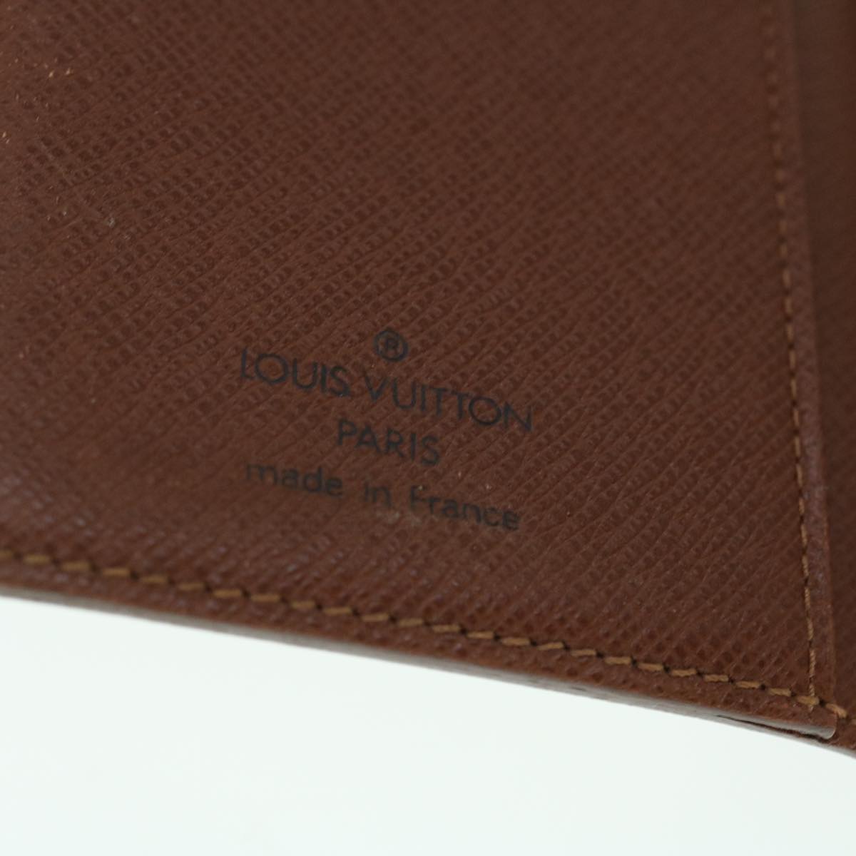 LOUIS VUITTON Monogram Agenda PM Day Planner Cover R20005 LV Auth 53421