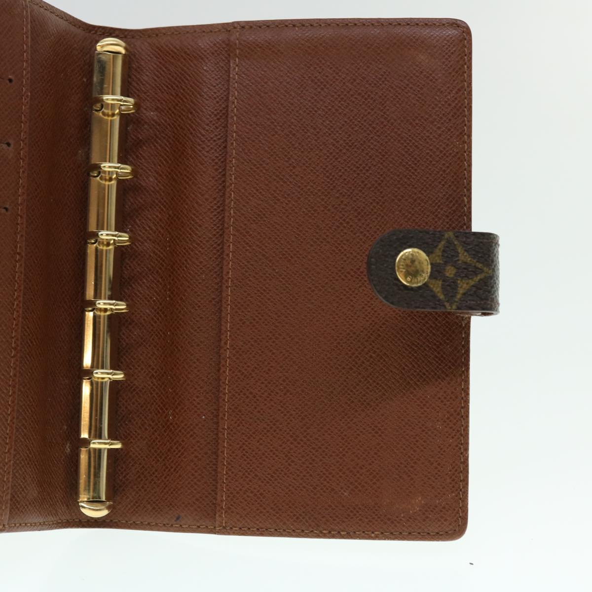 LOUIS VUITTON Monogram Agenda PM Day Planner Cover R20005 LV Auth 53421