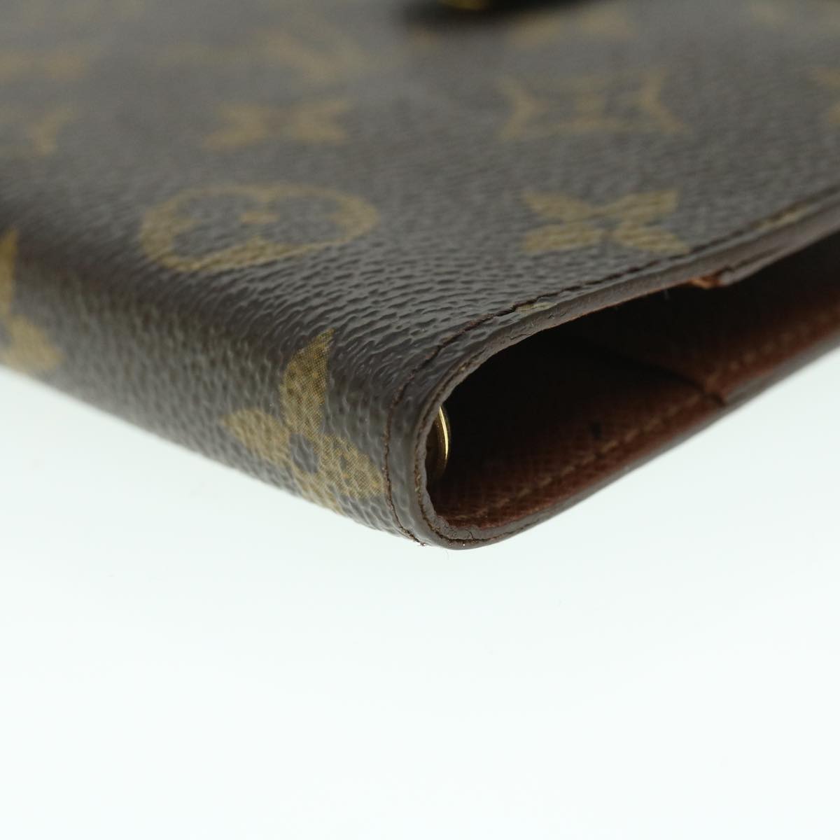 LOUIS VUITTON Monogram Agenda PM Day Planner Cover R20005 LV Auth 53421