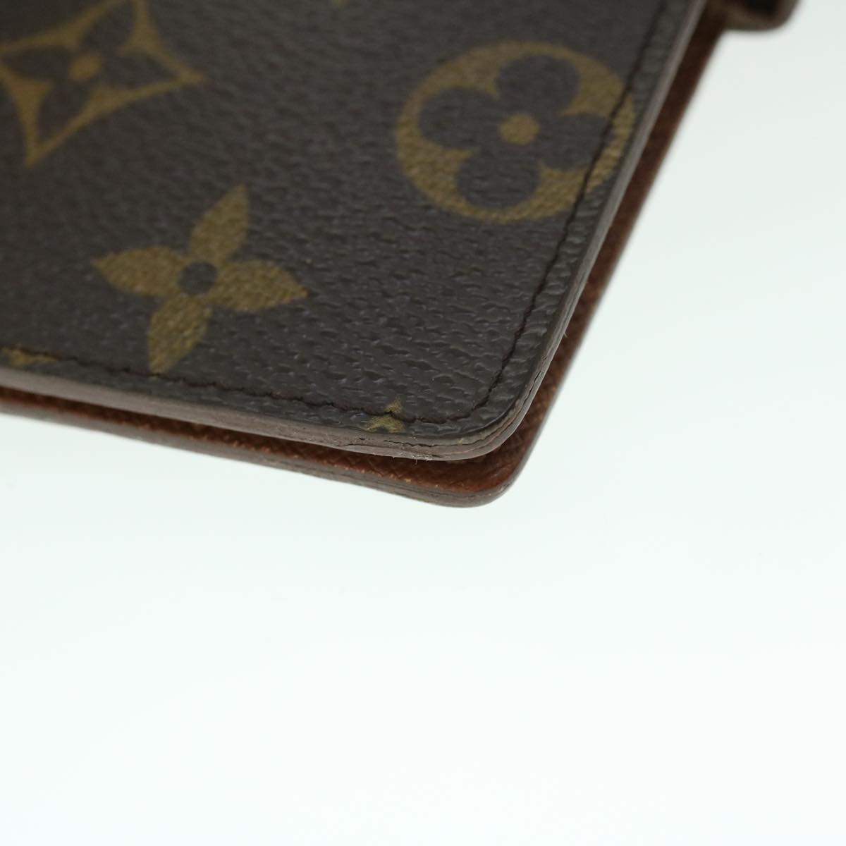 LOUIS VUITTON Monogram Agenda PM Day Planner Cover R20005 LV Auth 53421