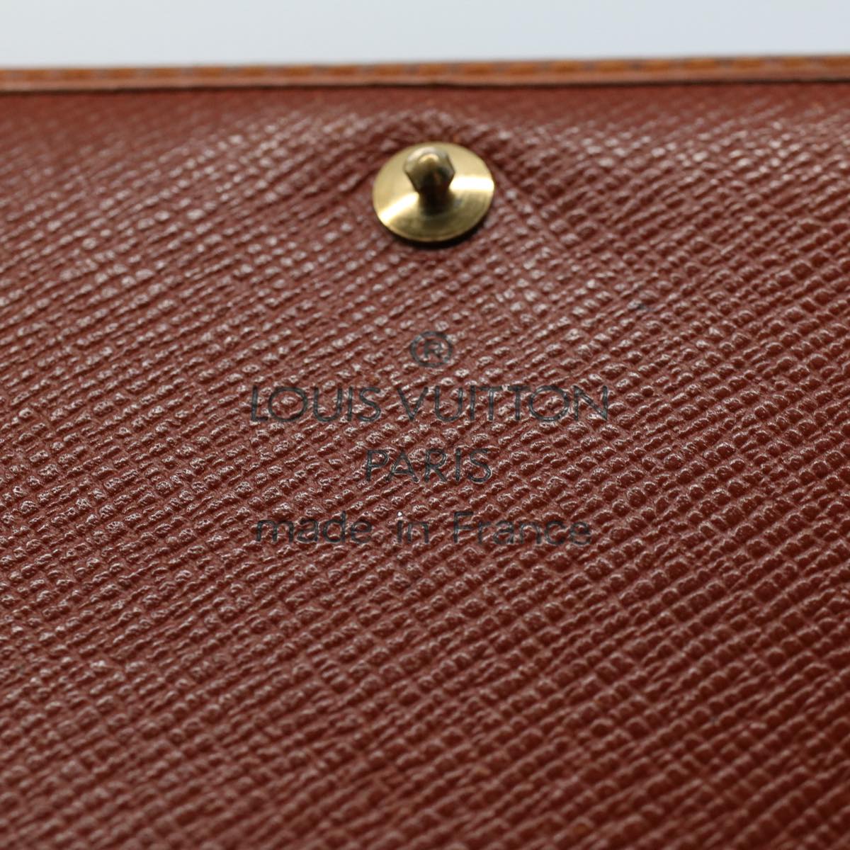 LOUIS VUITTON Epi Porte Monnaie Vie Vienois Wallet Brown LV Auth 53423