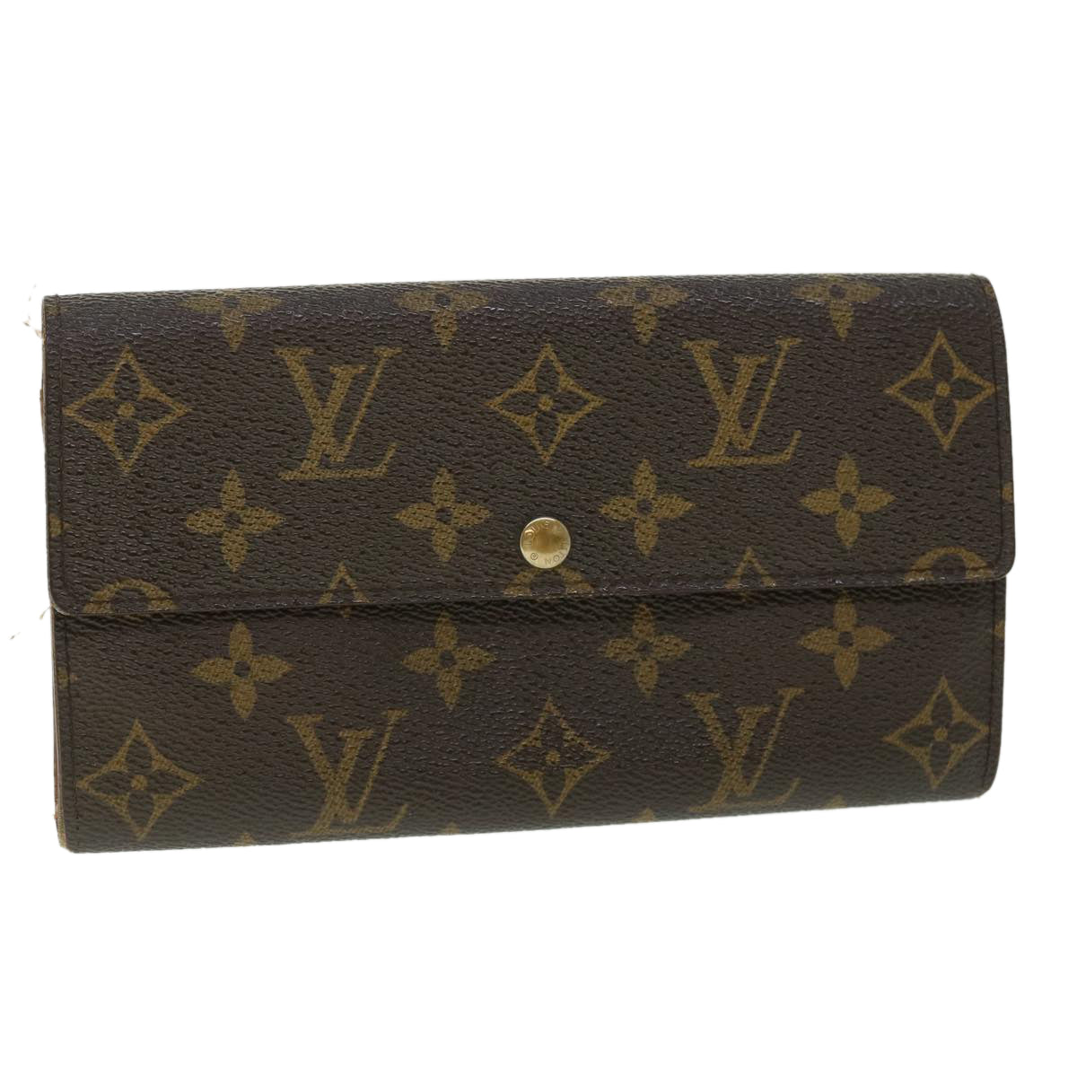 LOUIS VUITTON Monogram Pochette Porte Monnaie Credit Wallet M61726 Auth 53429