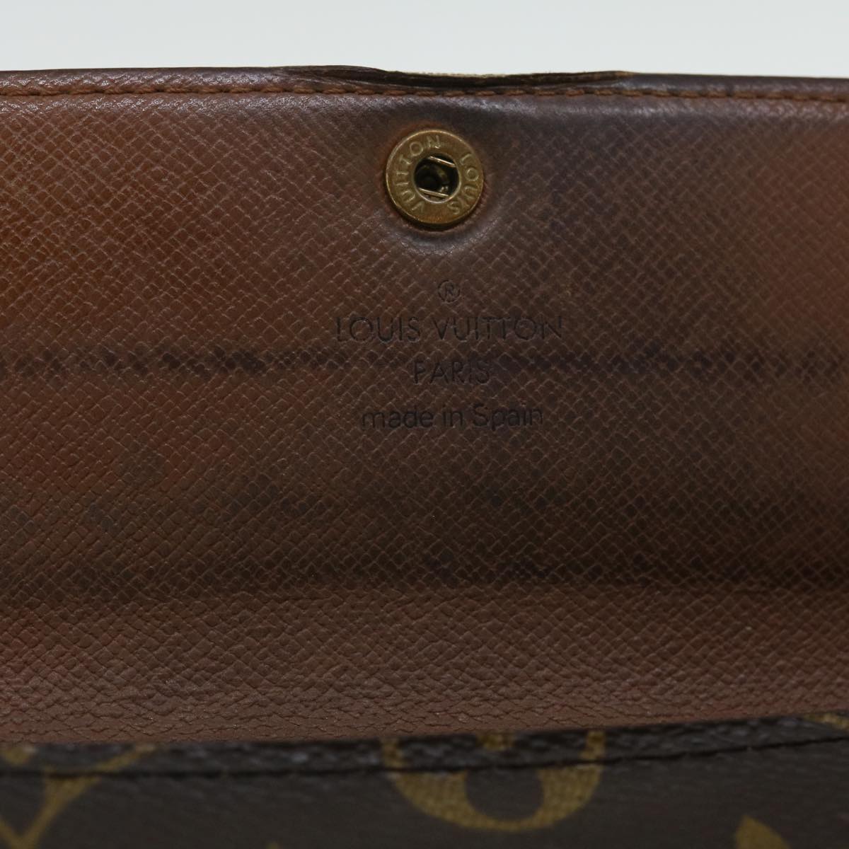 LOUIS VUITTON Monogram Pochette Porte Monnaie Credit Wallet M61726 Auth 53429