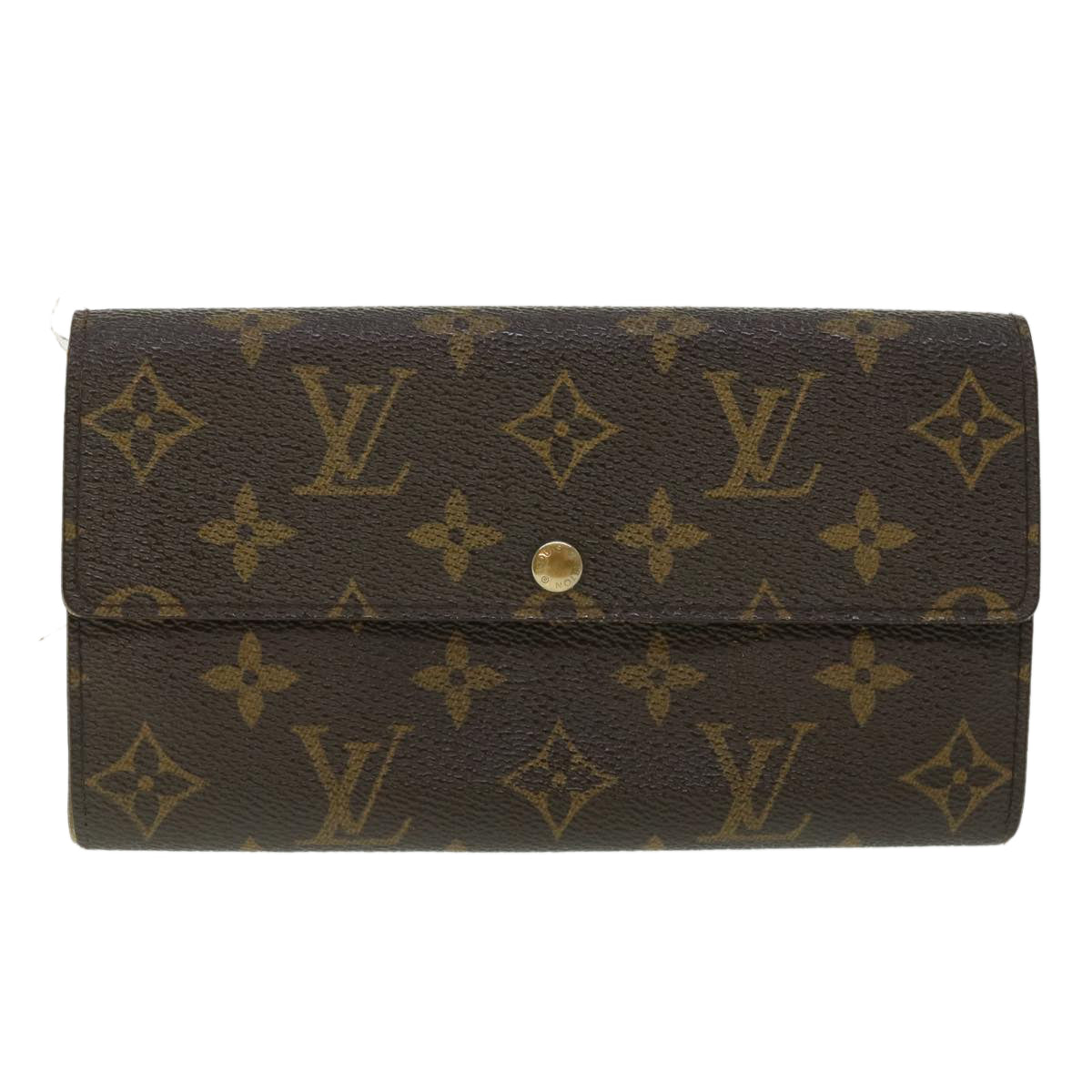 LOUIS VUITTON Monogram Pochette Porte Monnaie Credit Wallet M61726 Auth 53429