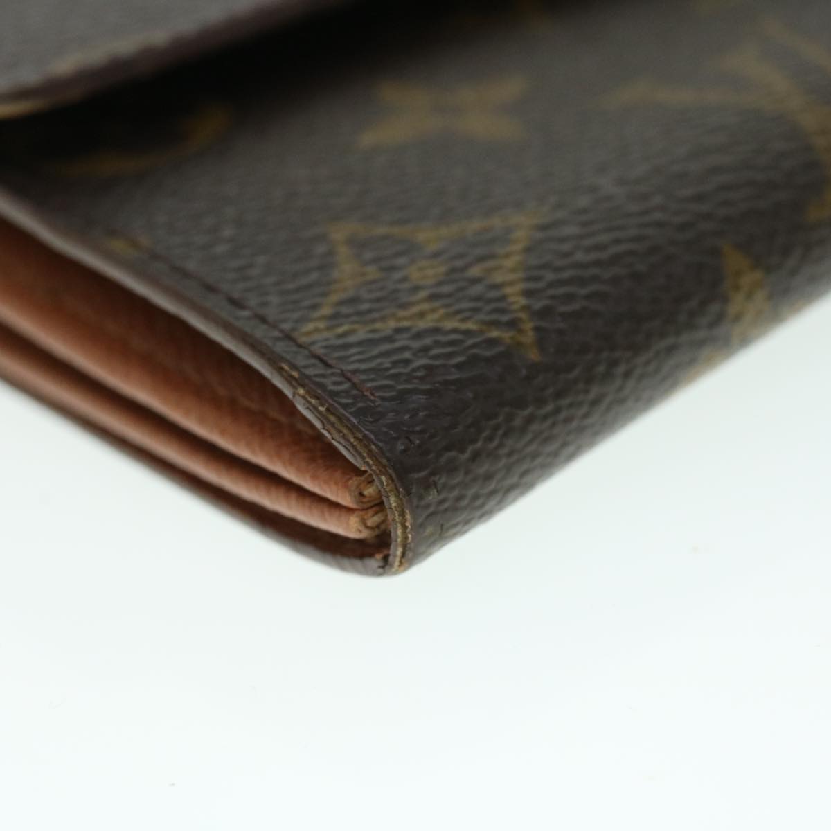 LOUIS VUITTON Monogram Pochette Porte Monnaie Credit Wallet M61726 Auth 53430