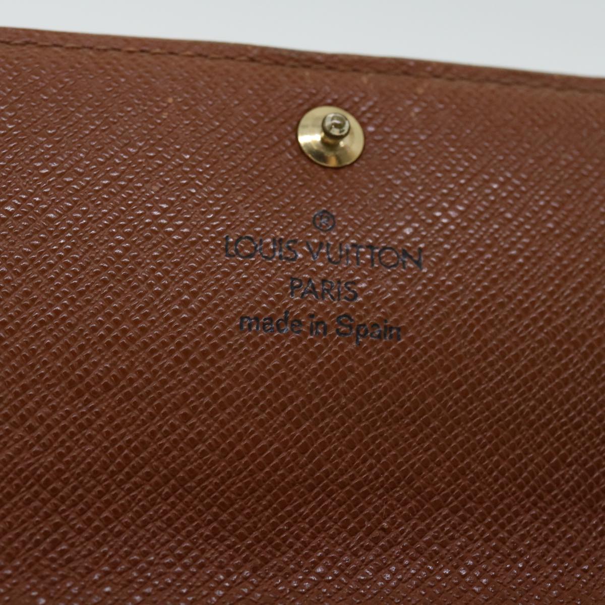 LOUIS VUITTON Monogram Pochette Porte Monnaie Credit Wallet M61726 Auth 53430