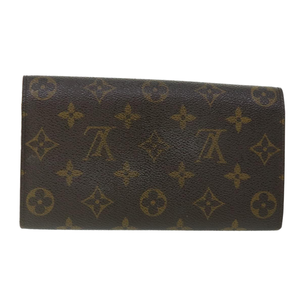 LOUIS VUITTON Monogram Pochette Porte Monnaie Credit Wallet M61726 Auth 53430