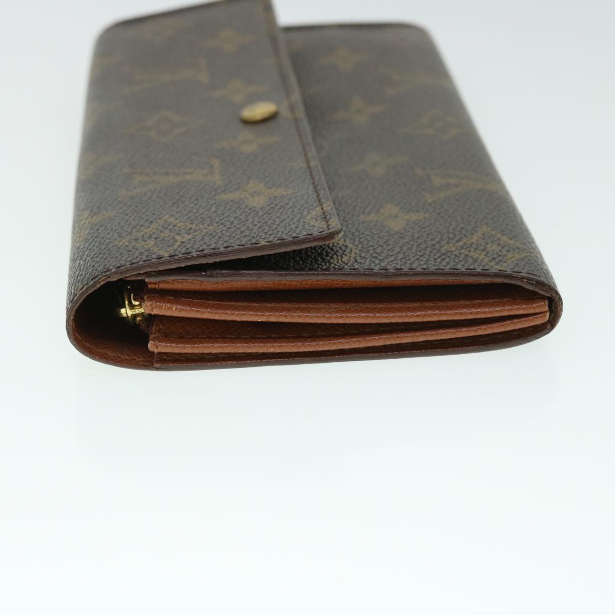 LOUIS VUITTON Monogram Pochette Porte Monnaie Credit Wallet M61726 Auth 53430