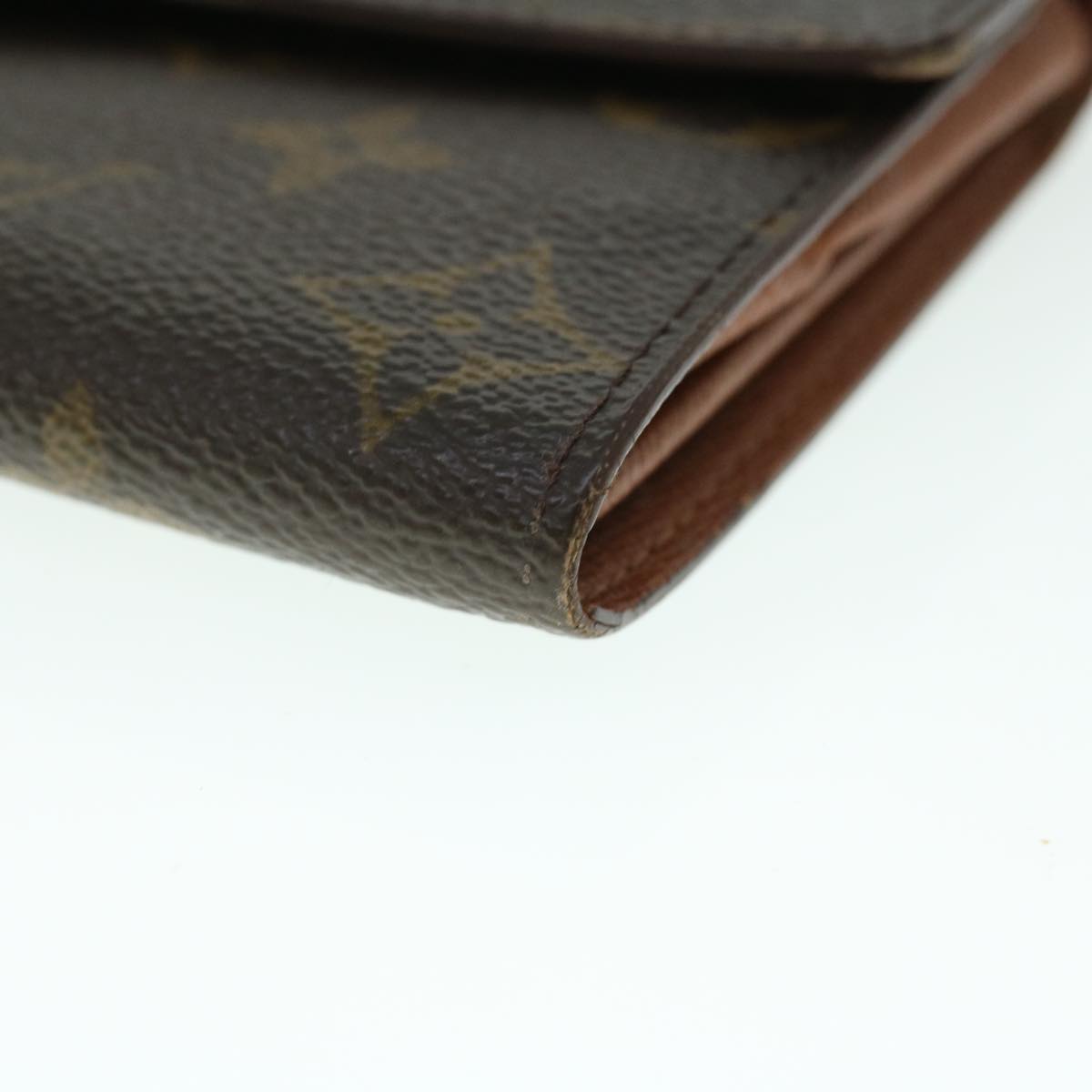 LOUIS VUITTON Monogram Pochette Porte Monnaie Credit Wallet M61726 Auth 53430