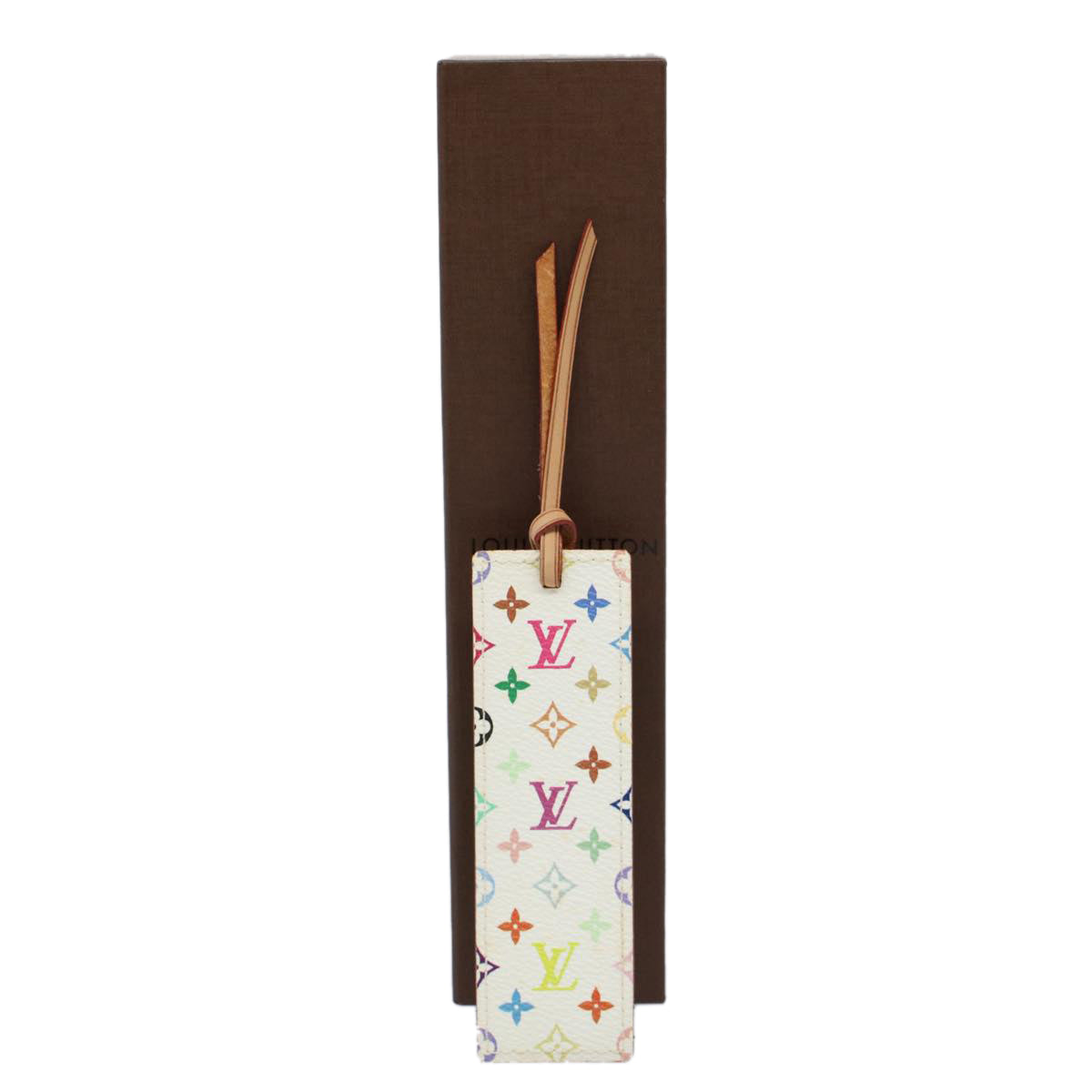 LOUIS VUITTON Monogram Multicolor Mark Page Kadu Bookmark M99196 LV Auth 53479