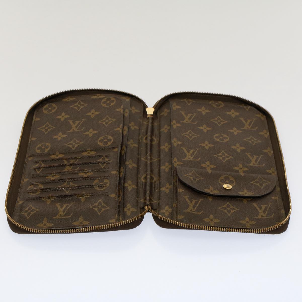 LOUIS VUITTON Monogram Organizer De Voyage Travel Case M60119 LV Auth 53486