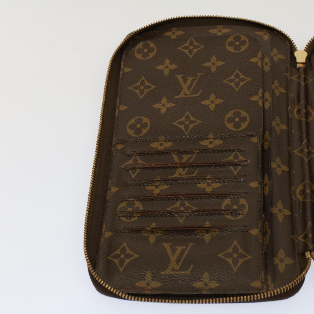 LOUIS VUITTON Monogram Organizer De Voyage Travel Case M60119 LV Auth 53486