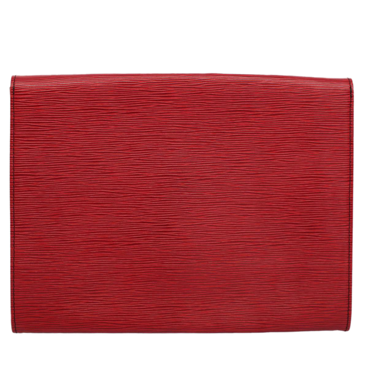 LOUIS VUITTON Epi Jena Clutch Bag Red M52727 LV Auth 53551