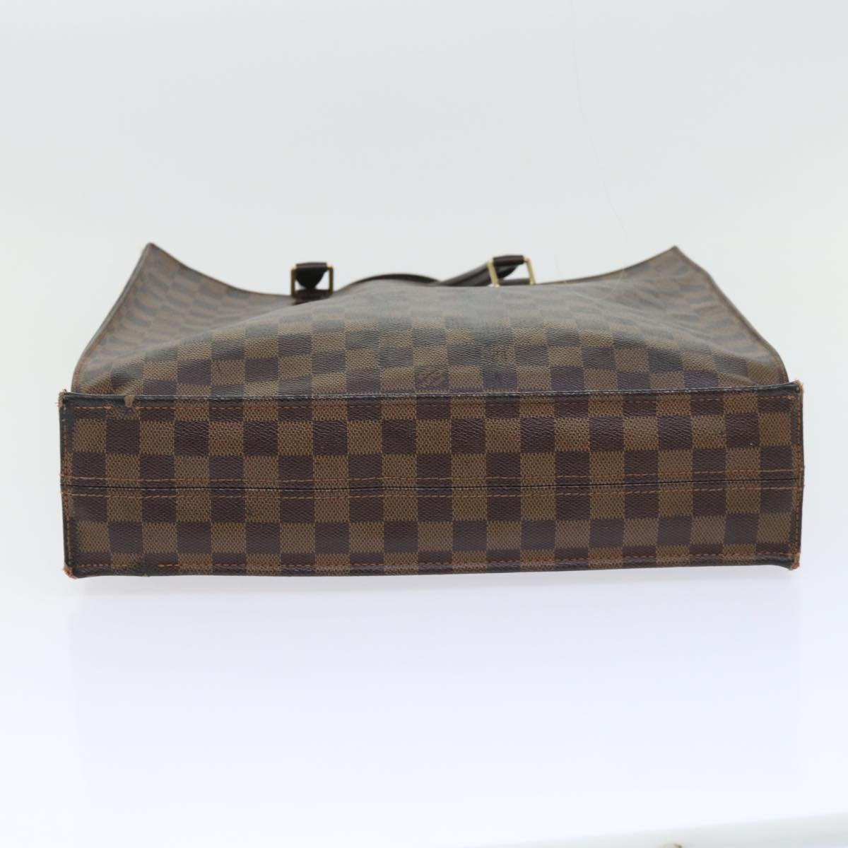 LOUIS VUITTON Damier Ebene Sac Plat Hand Bag N51140 LV Auth 53559