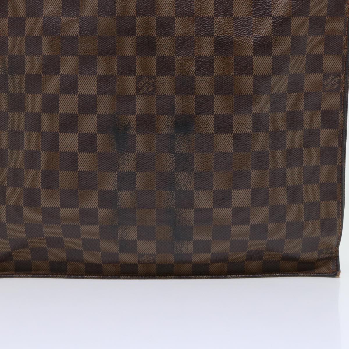 LOUIS VUITTON Damier Ebene Sac Plat Hand Bag N51140 LV Auth 53559