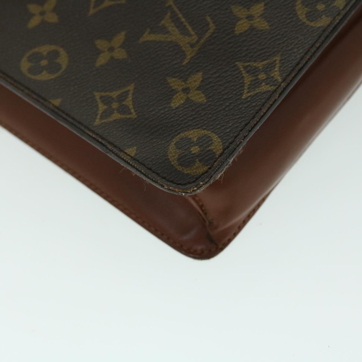 LOUIS VUITTON Monogram Porte Documents Bandouliere Bag 2way M53338 LV Auth 53575