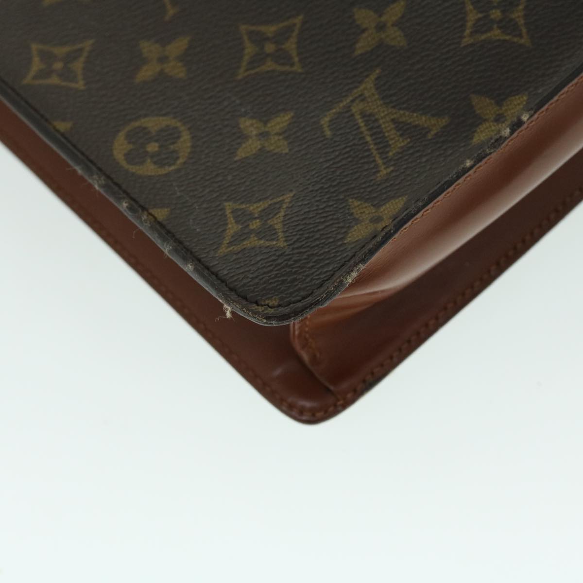 LOUIS VUITTON Monogram Porte Documents Bandouliere Bag 2way M53338 LV Auth 53575