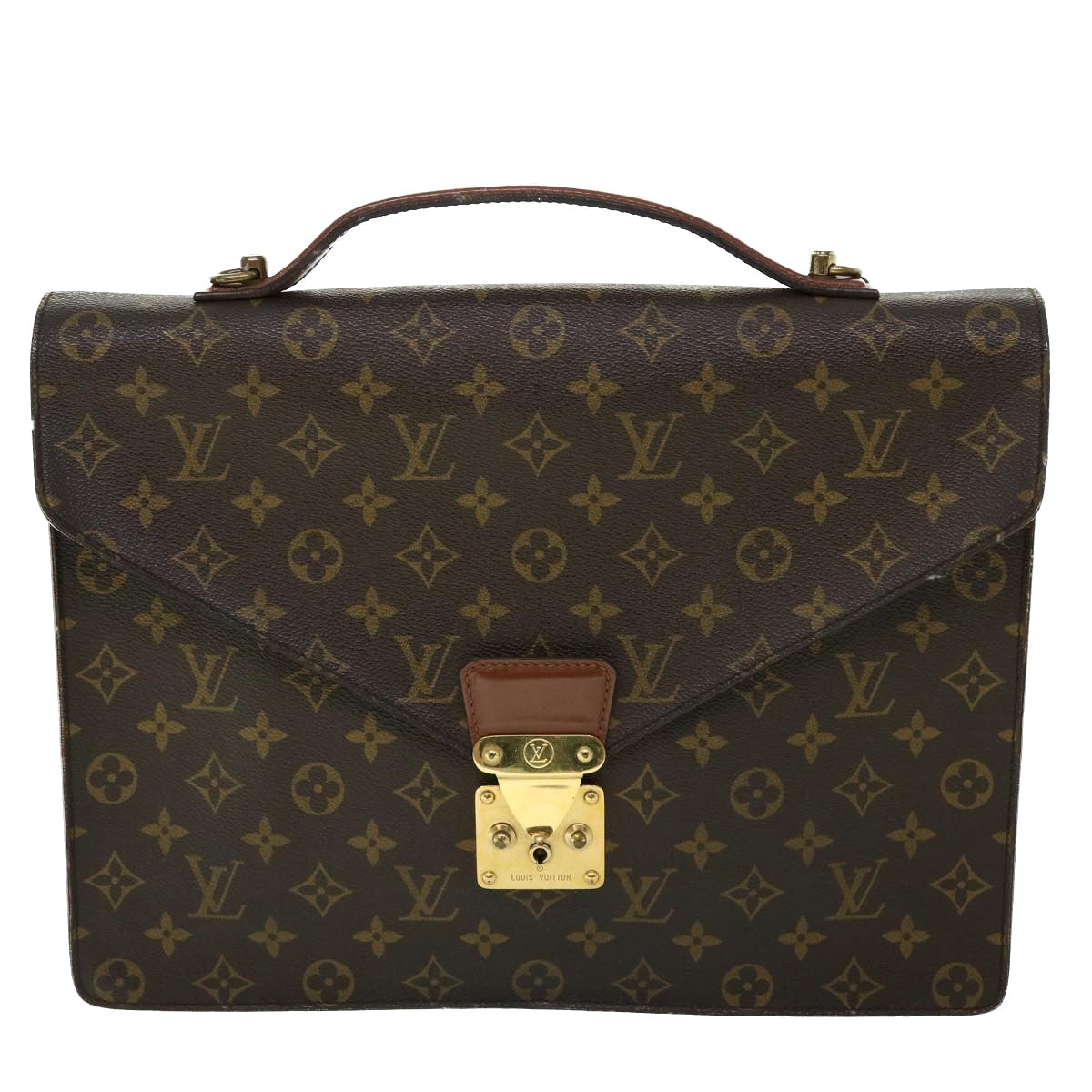 LOUIS VUITTON Monogram Porte Documents Bandouliere Bag 2way M53338 LV Auth 53575