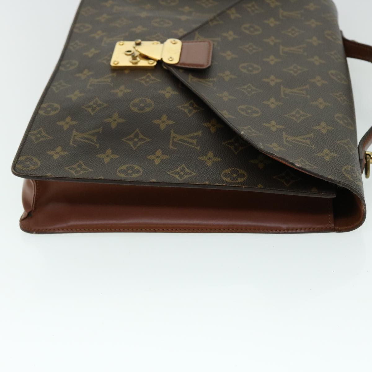 LOUIS VUITTON Monogram Porte Documents Bandouliere Bag 2way M53338 LV Auth 53575