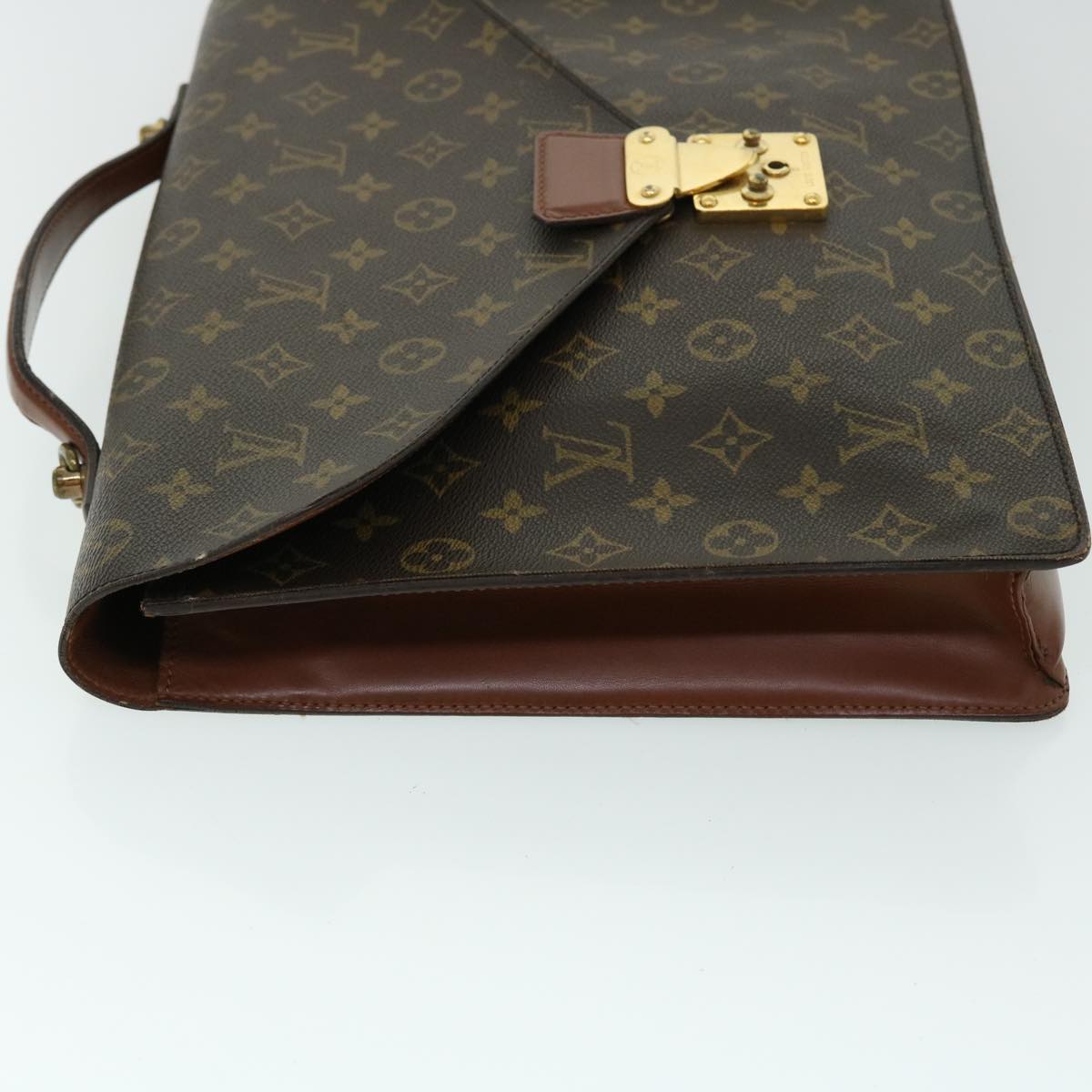 LOUIS VUITTON Monogram Porte Documents Bandouliere Bag 2way M53338 LV Auth 53575