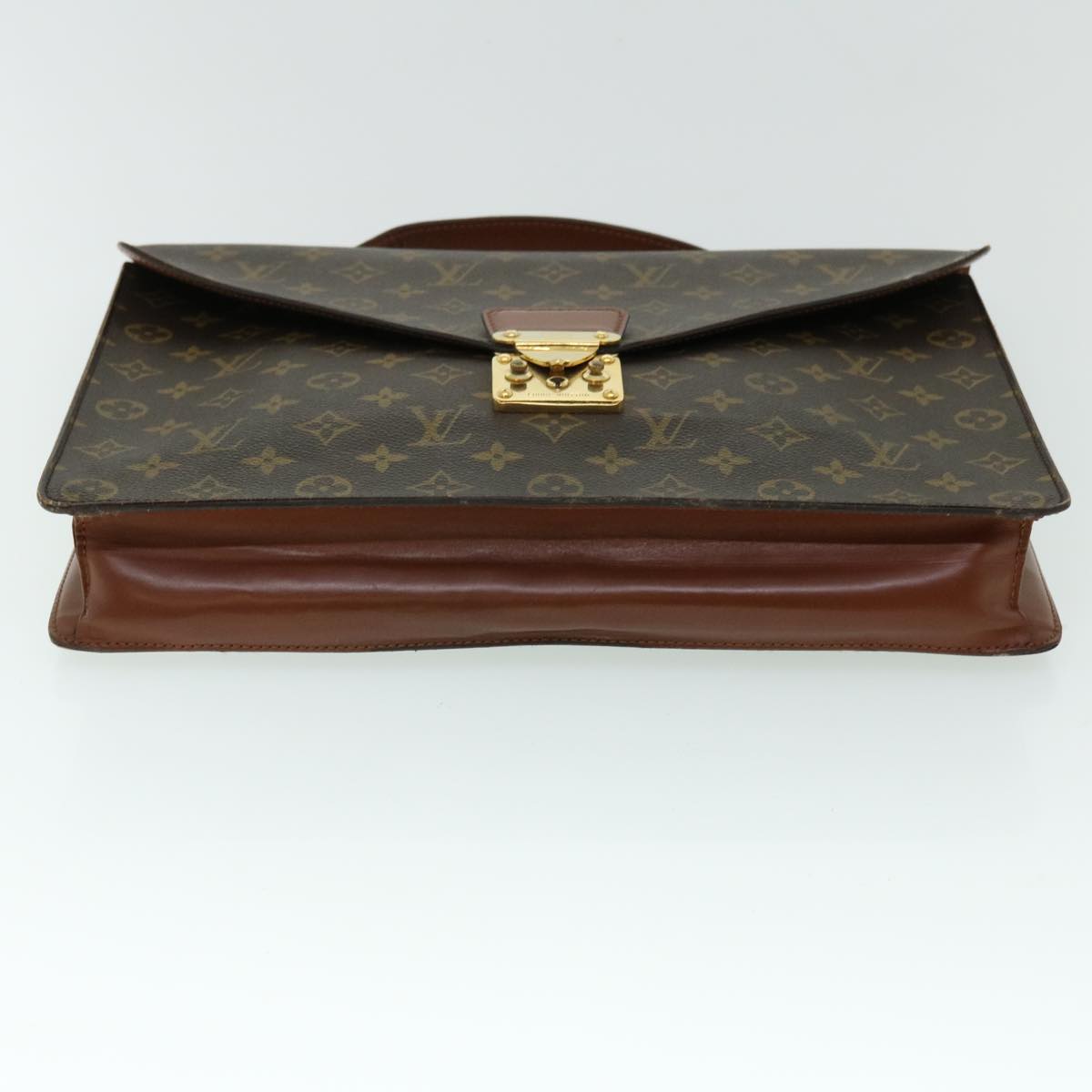 LOUIS VUITTON Monogram Porte Documents Bandouliere Bag 2way M53338 LV Auth 53575