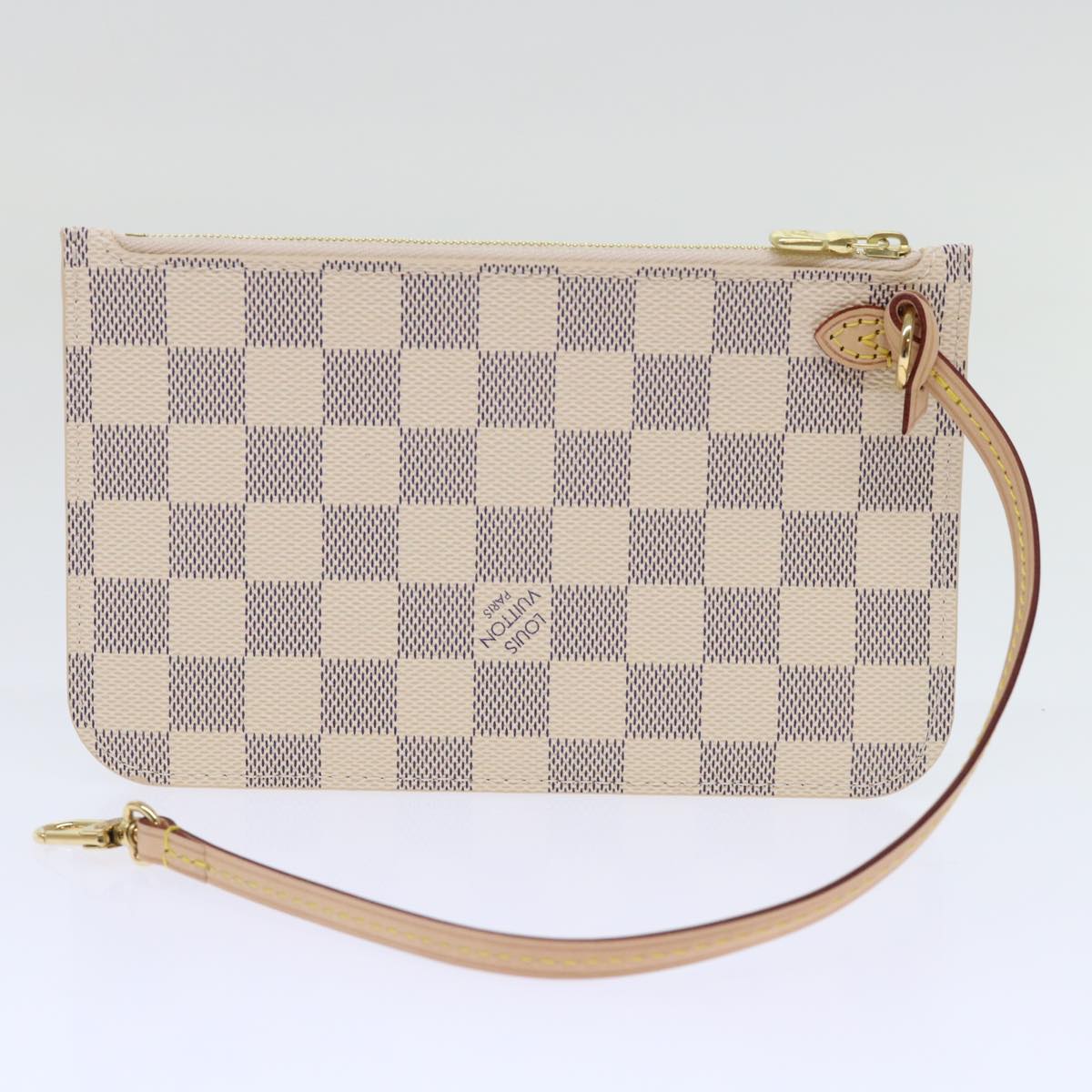 LOUIS VUITTON Damier Azur Neverfull PM Tote Bag N41362 LV Auth 53598