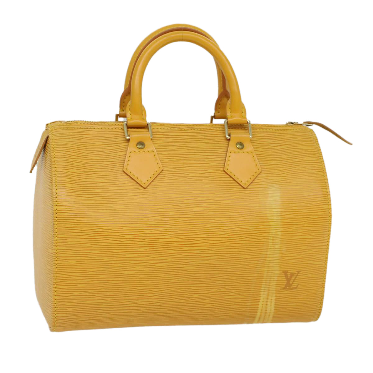 LOUIS VUITTON Epi Speedy 25 Hand Bag Tassili Yellow M43019 LV Auth 53602