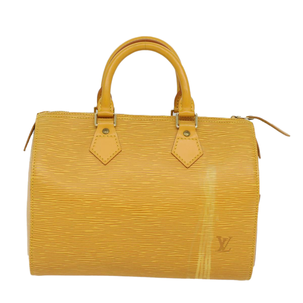 LOUIS VUITTON Epi Speedy 25 Hand Bag Tassili Yellow M43019 LV Auth 53602