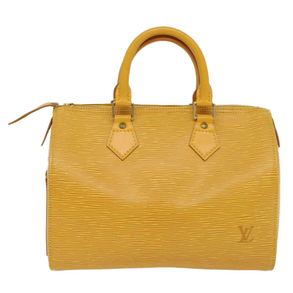 LOUIS VUITTON Epi Speedy 25 Hand Bag Tassili Yellow M43019 LV Auth 53602