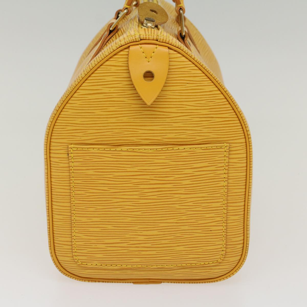 LOUIS VUITTON Epi Speedy 25 Hand Bag Tassili Yellow M43019 LV Auth 53602