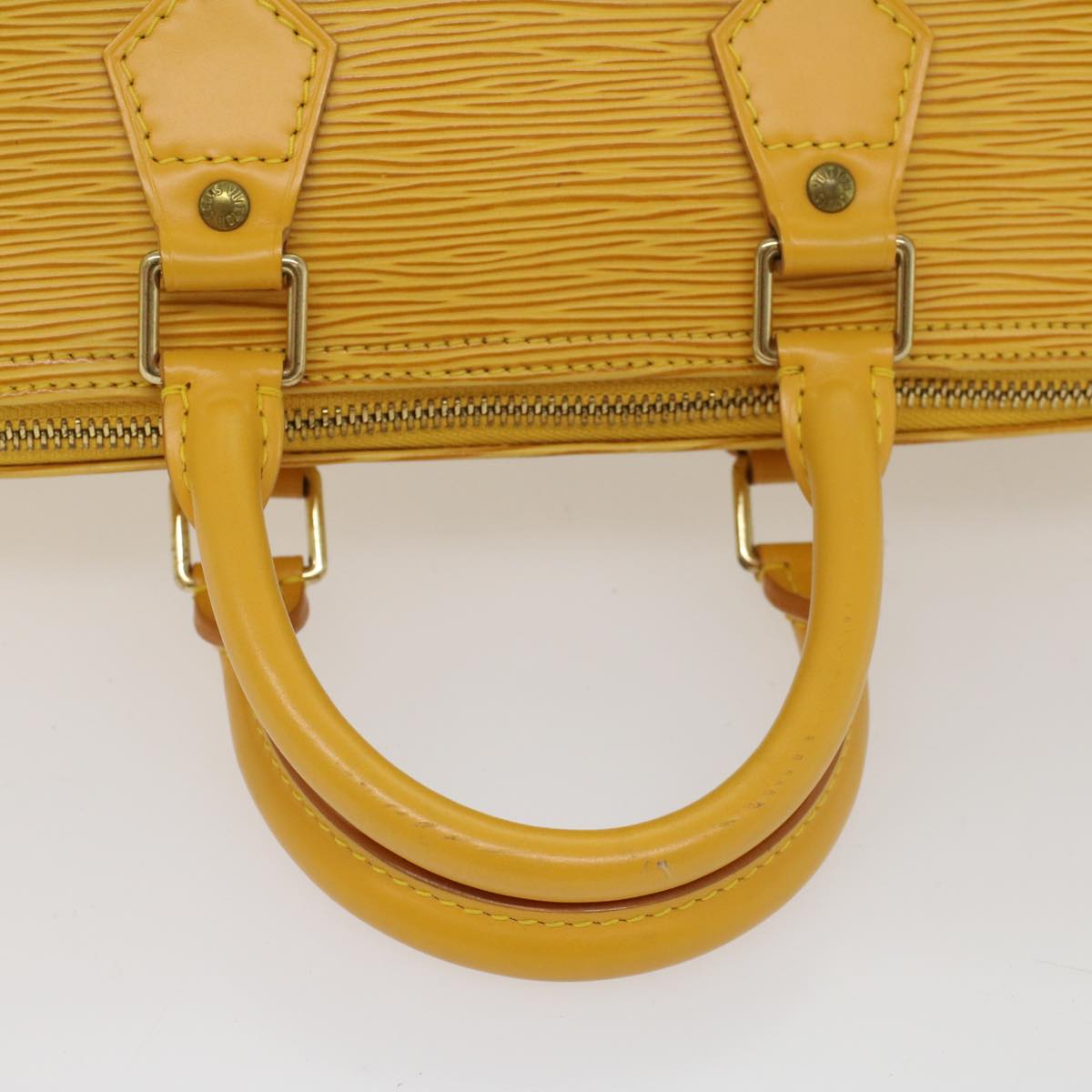 LOUIS VUITTON Epi Speedy 25 Hand Bag Tassili Yellow M43019 LV Auth 53602