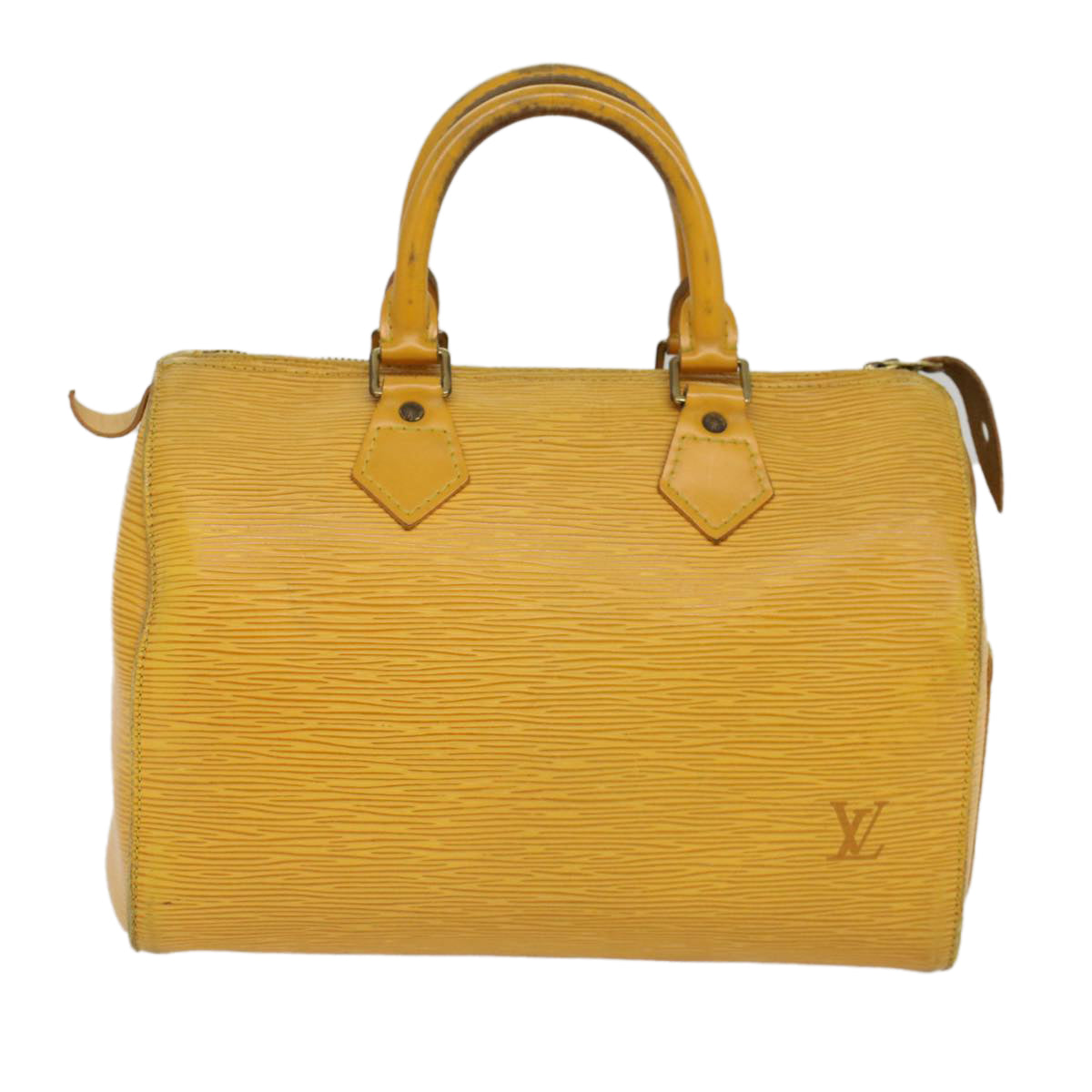 LOUIS VUITTON Epi Speedy 25 Hand Bag Tassili Yellow M43019 LV Auth 53603