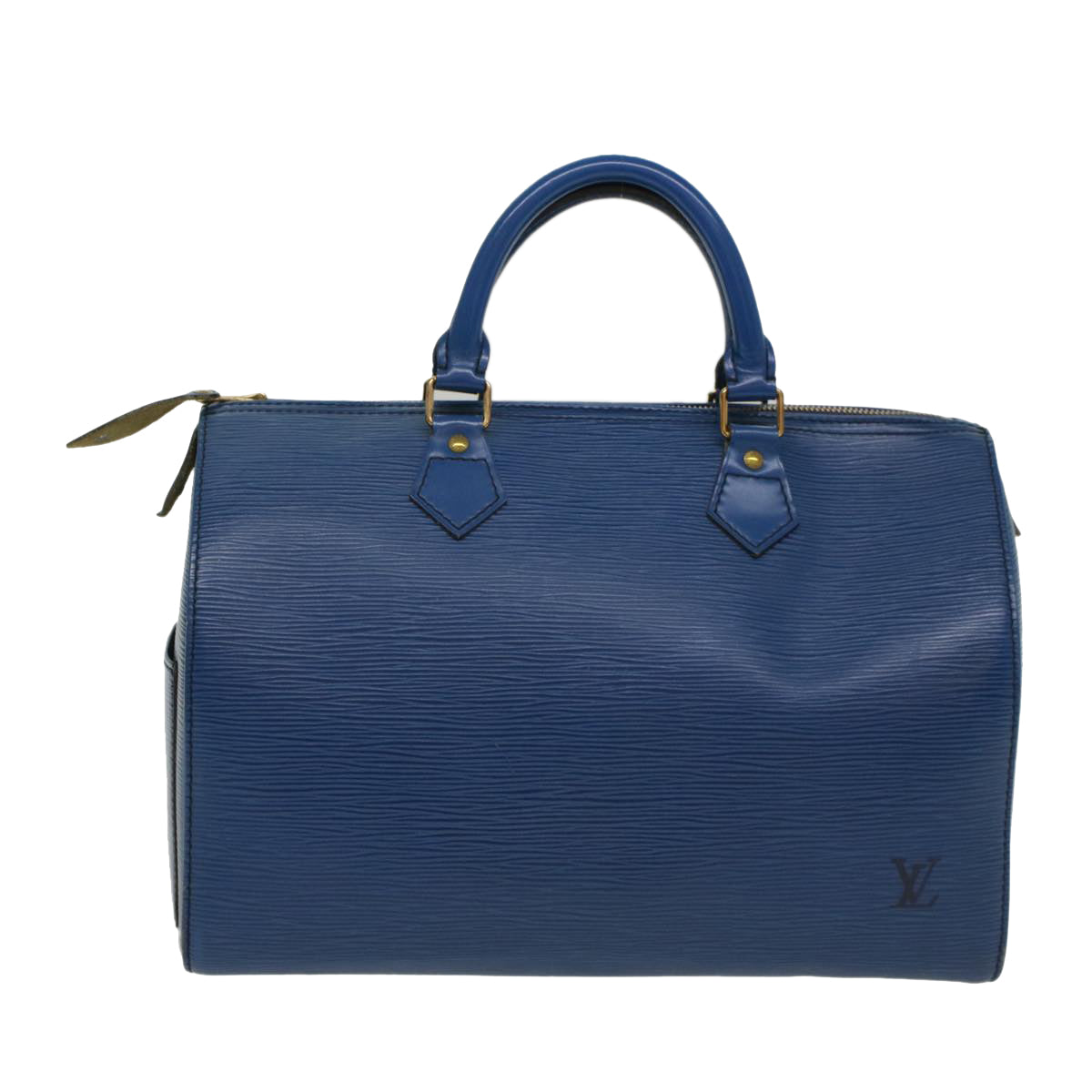 LOUIS VUITTON Epi Speedy 30 Hand Bag Toledo Blue M43005 LV Auth 53604