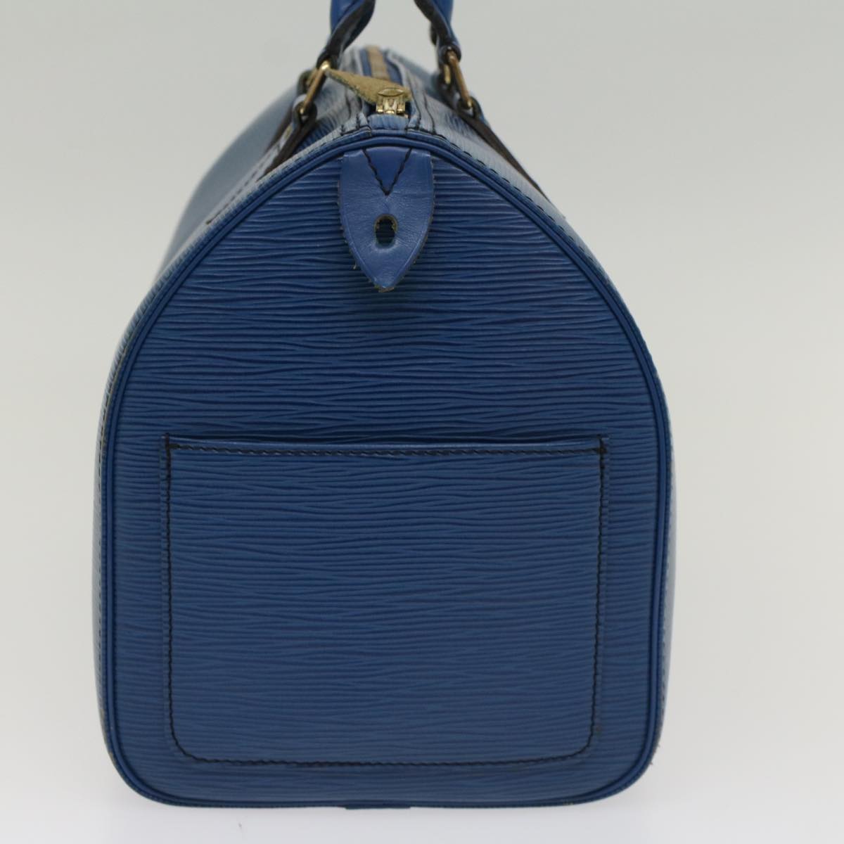 LOUIS VUITTON Epi Speedy 30 Hand Bag Toledo Blue M43005 LV Auth 53604